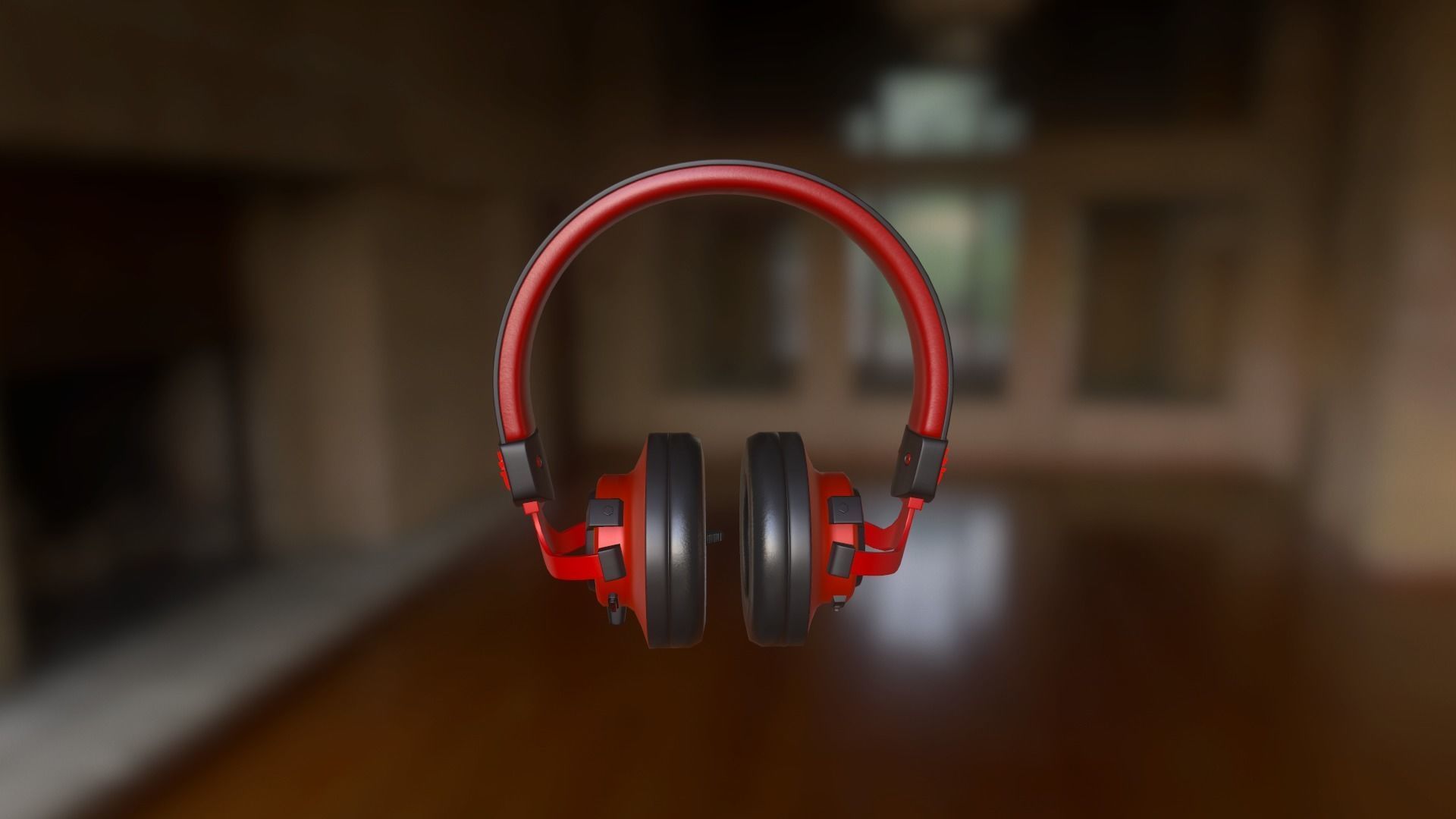 Gaming headphones Low-poly 3D model_19