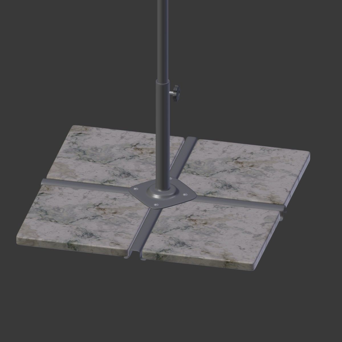 Deck Umbrella 6 Low-poly 3D model_17