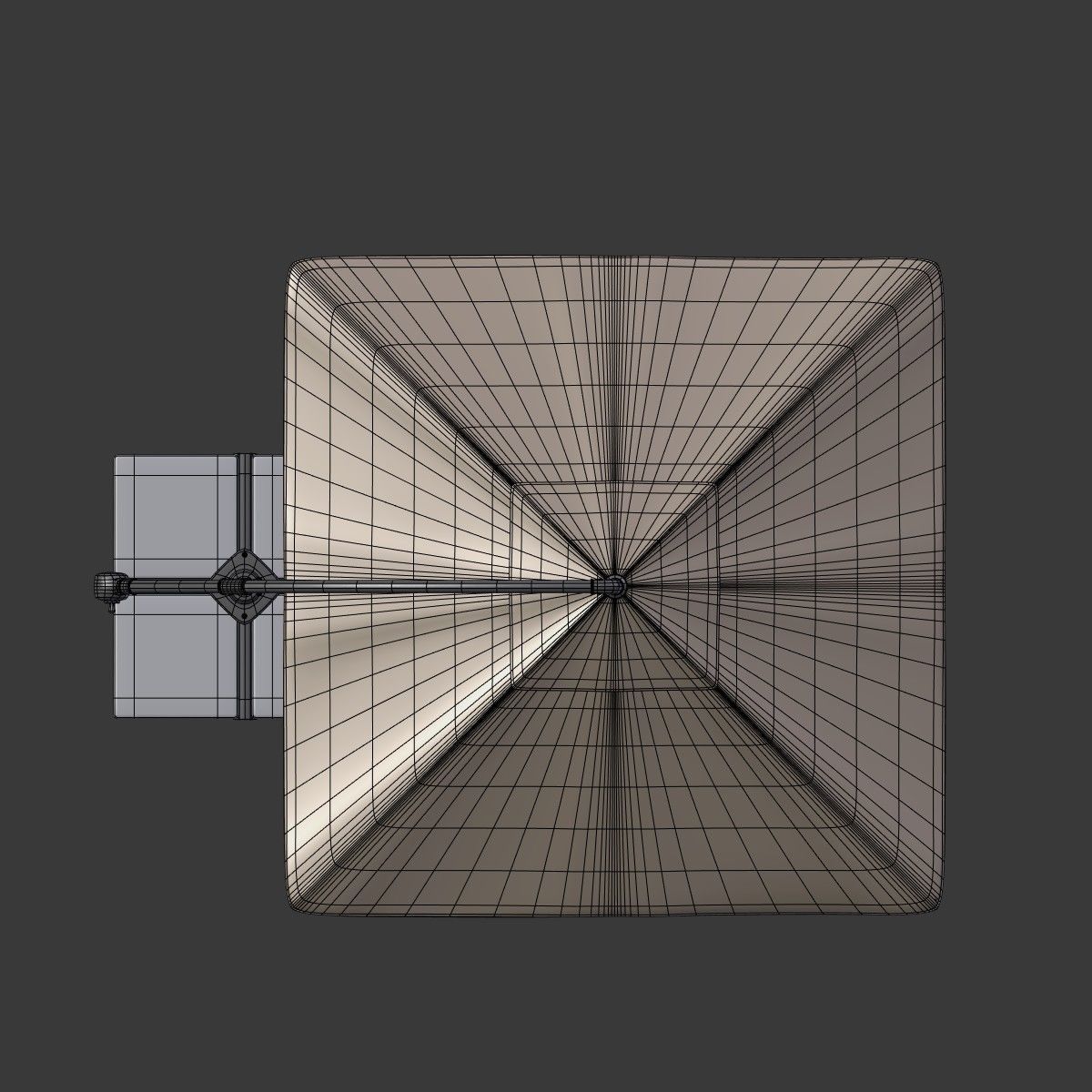 Deck Umbrella 6 Low-poly 3D model_9