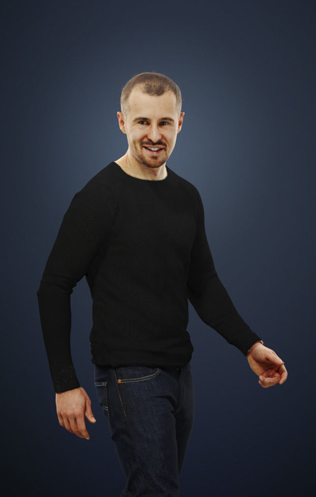 10x Woman Man Scanned Casual Foreground People Volume 01 3D Model Collection_37