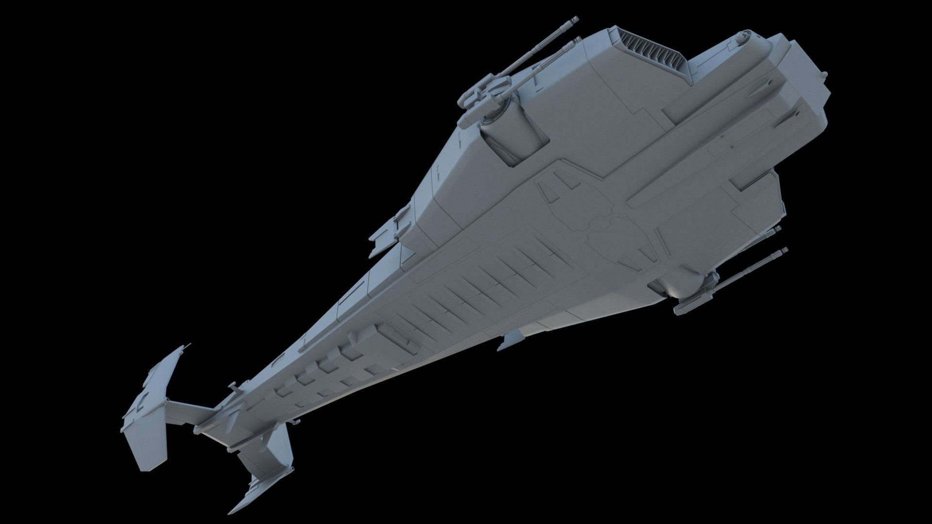 Sci-Fi Dropship 3D model_8