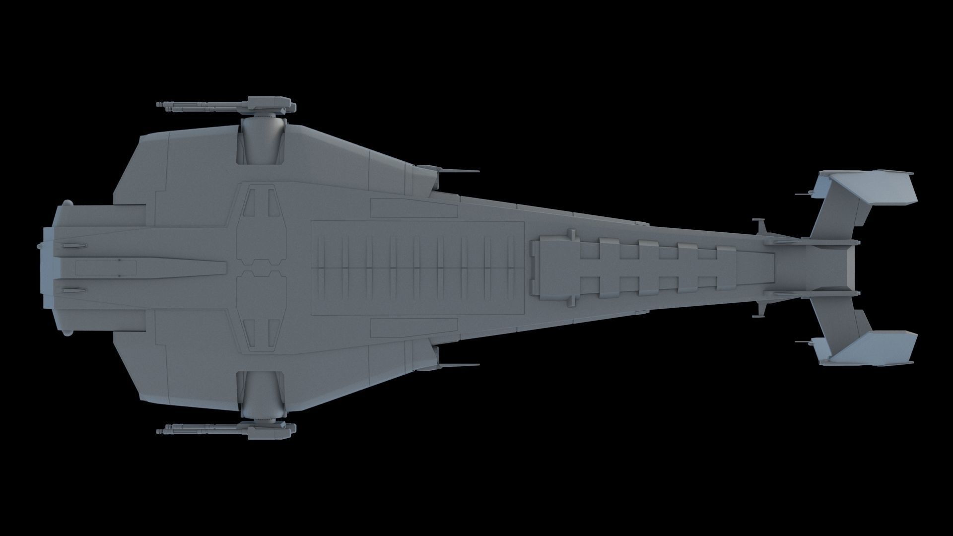 Sci-Fi Dropship 3D model_6