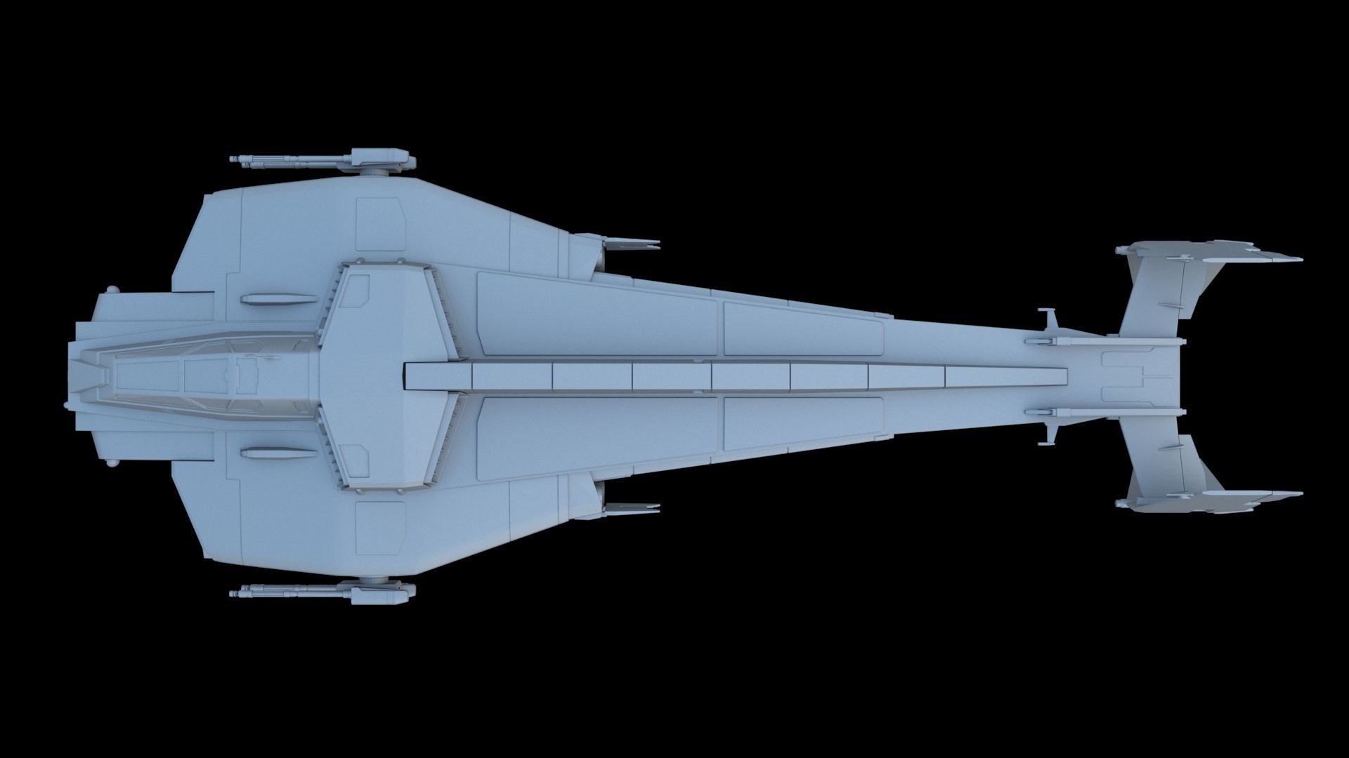 Sci-Fi Dropship 3D model_5