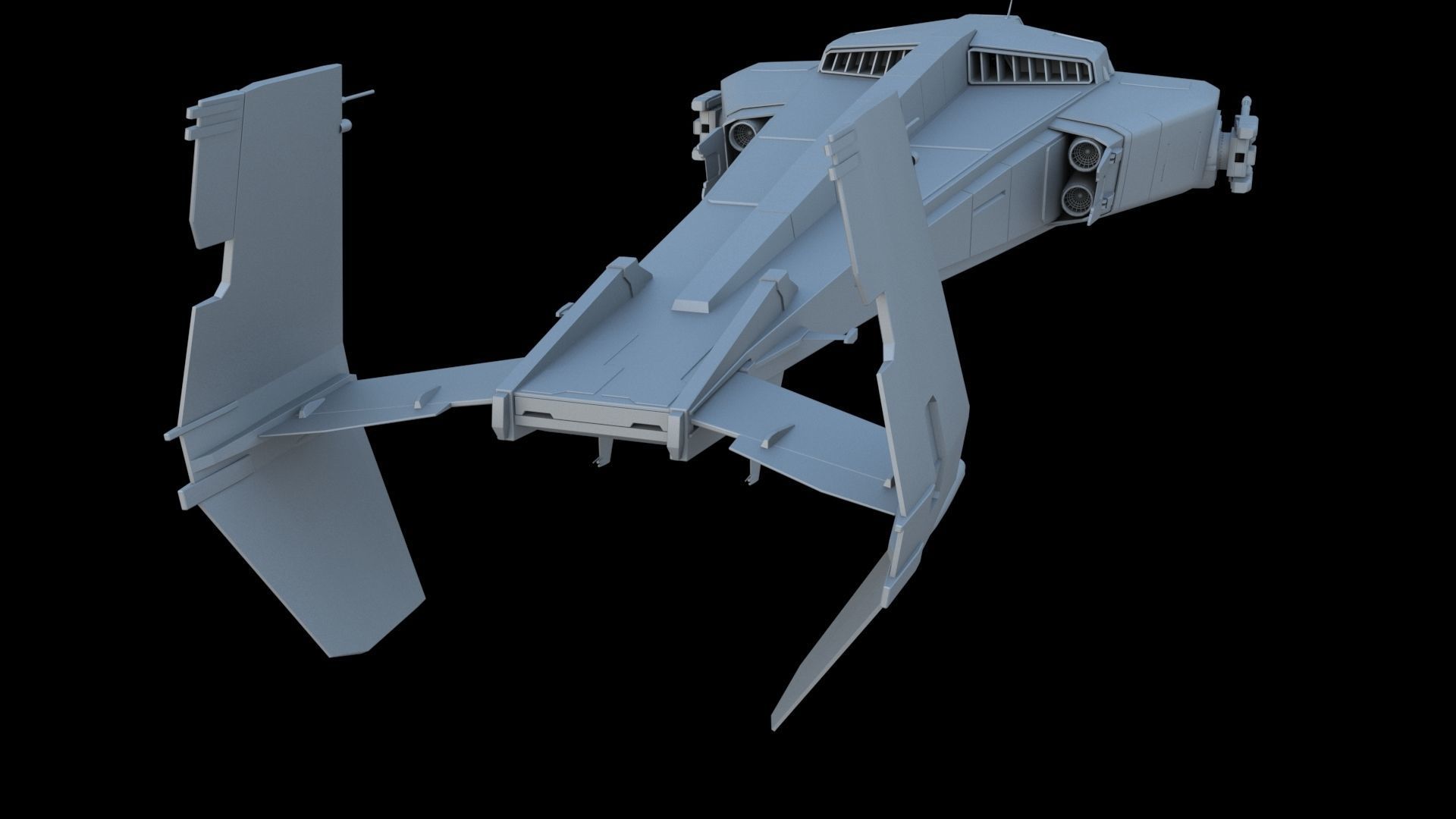Sci-Fi Dropship 3D model_13