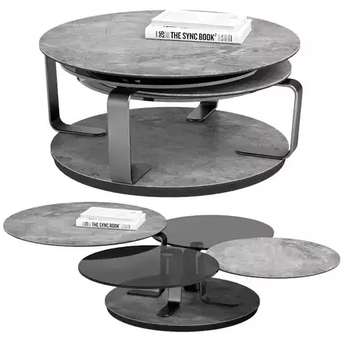 ROCHE BOBOIS QUARTET cocktail table 3D model
