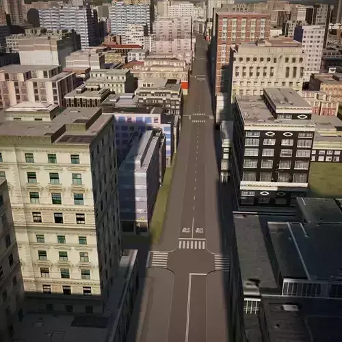 City 11 Low-poly 3D model