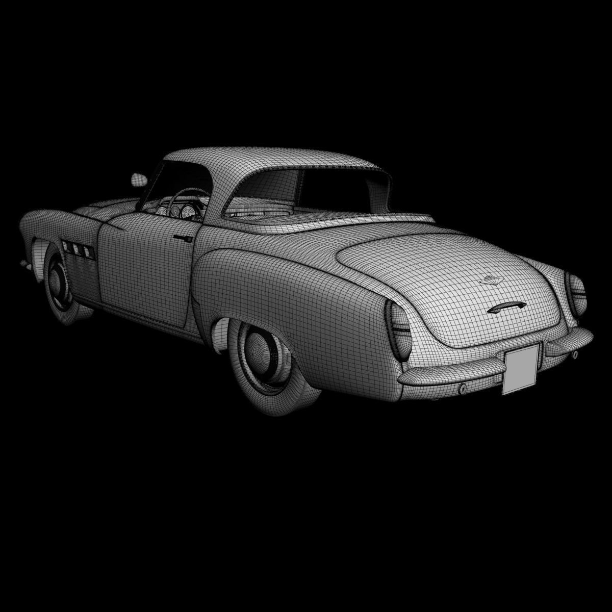 Wartburg 313 Sport 3D model_17