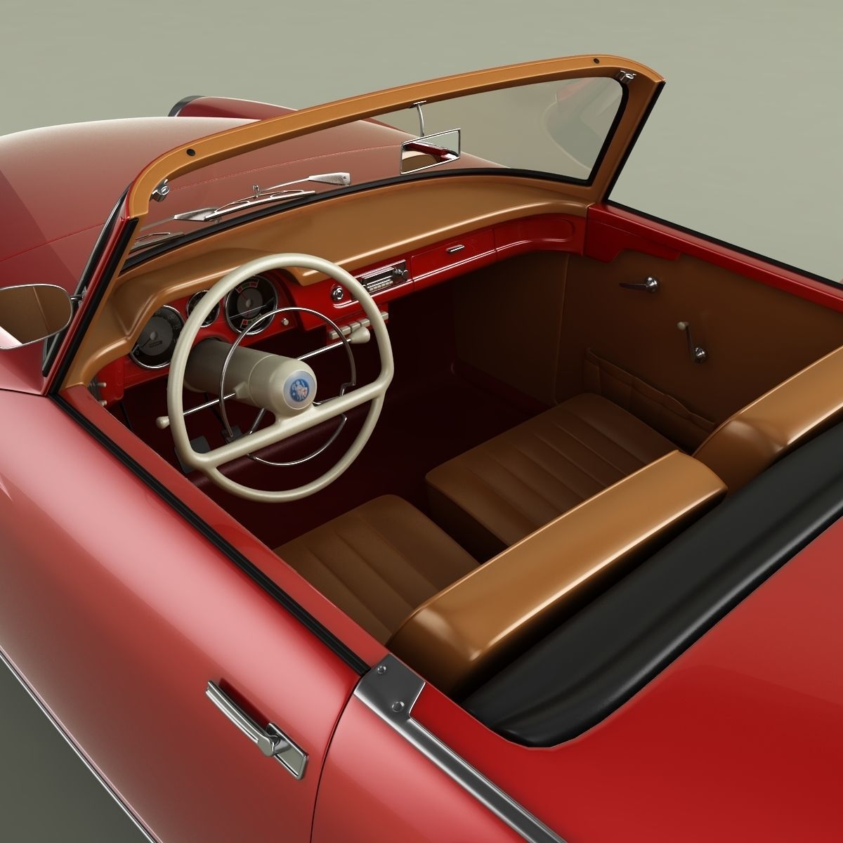 Wartburg 313 Sport 3D model_9