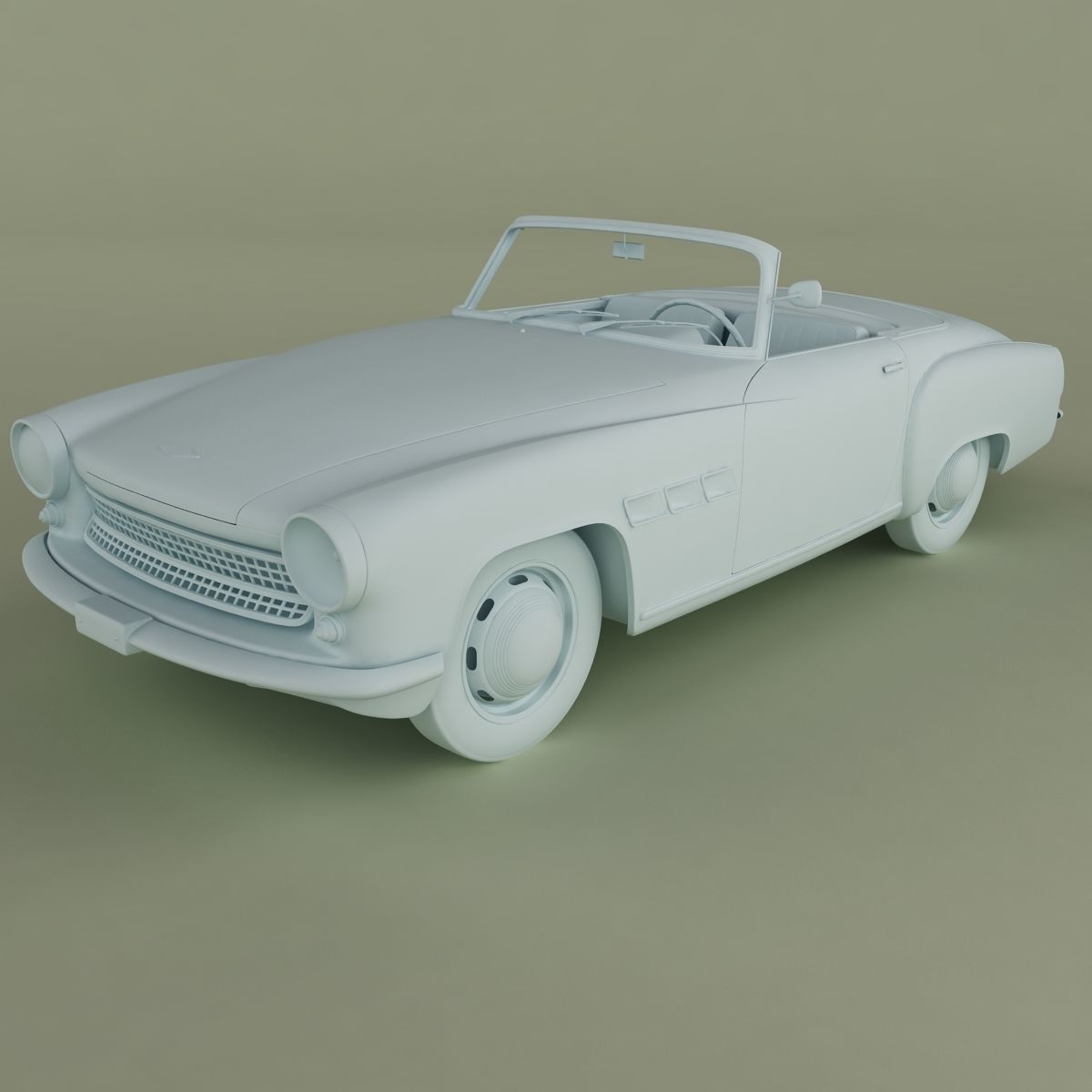 Wartburg 313 Sport 3D model_11