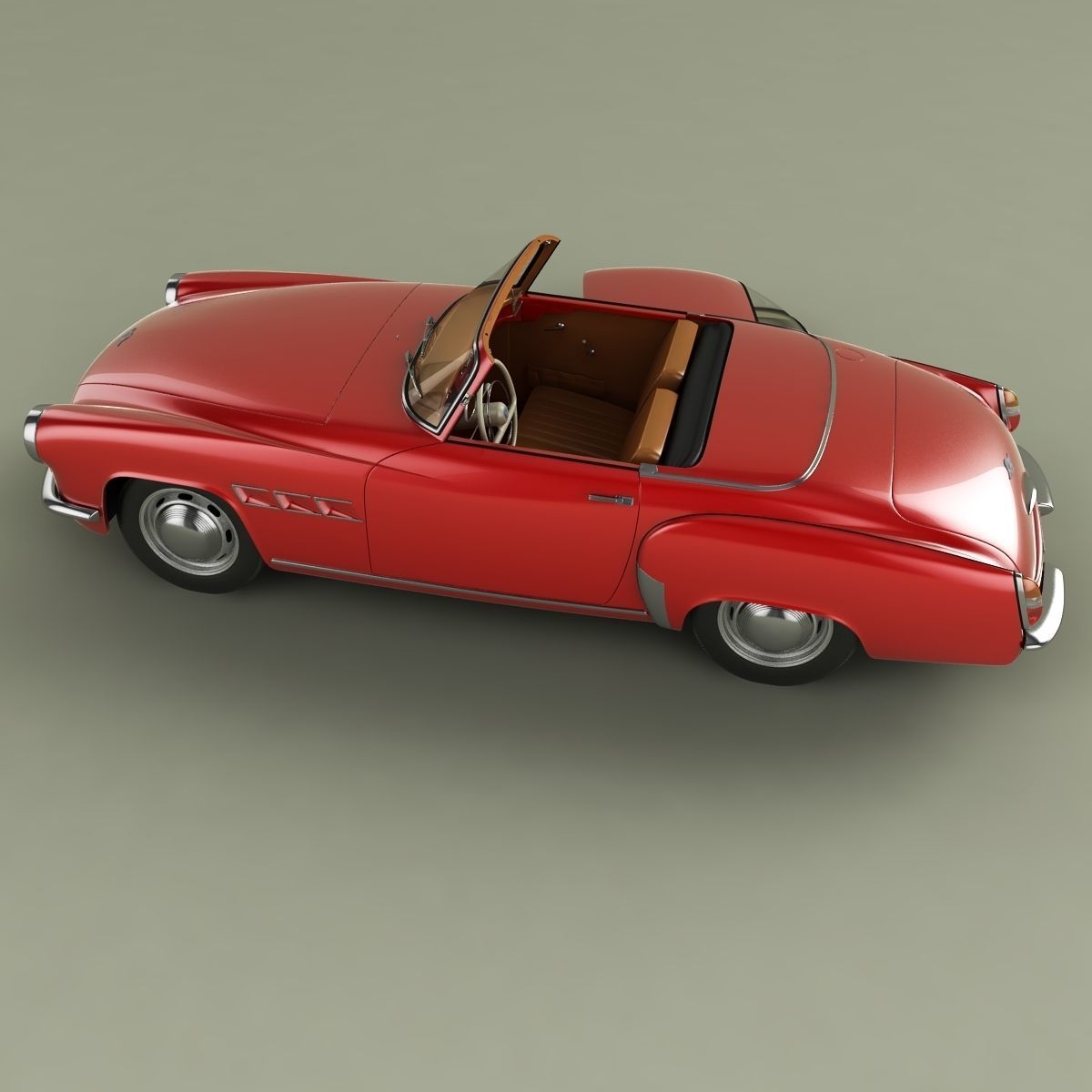 Wartburg 313 Sport 3D model_7