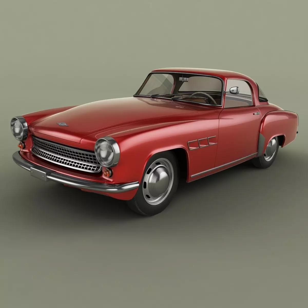 Wartburg 313 Sport 3D model_0