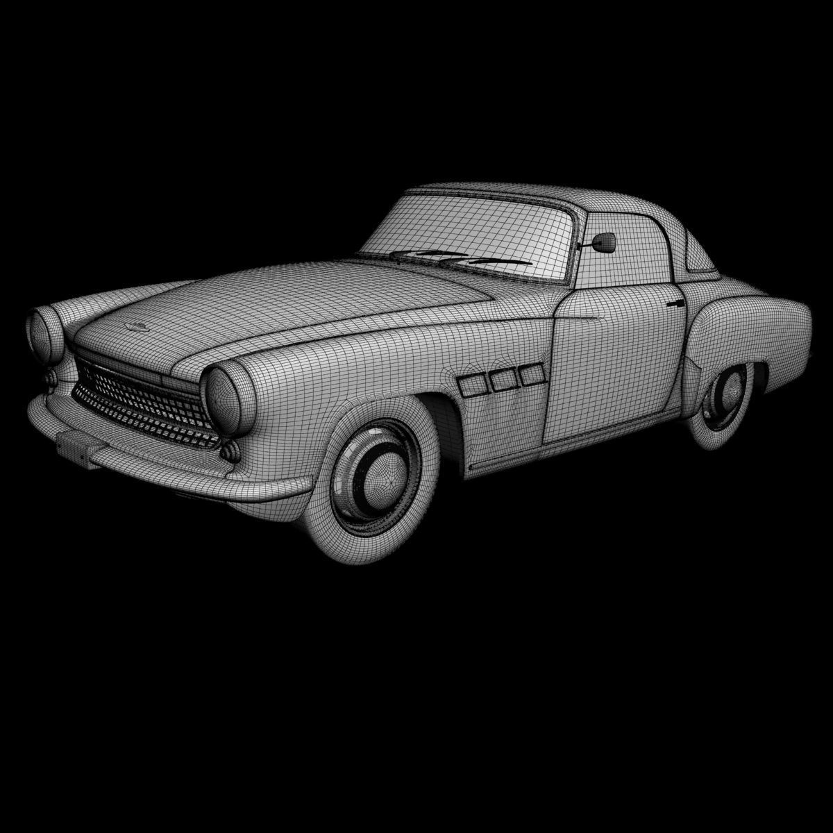 Wartburg 313 Sport 3D model_15