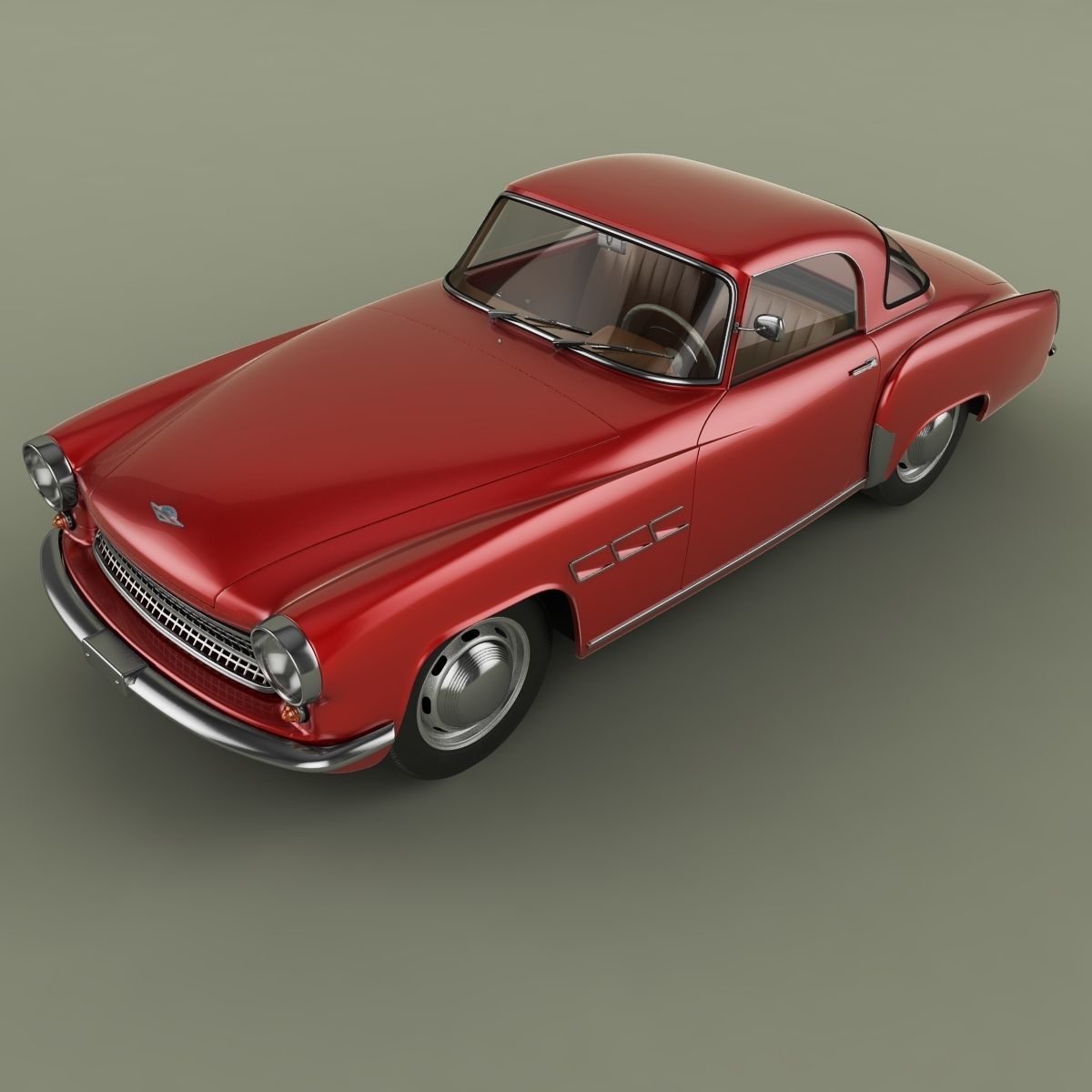 Wartburg 313 Sport 3D model_5