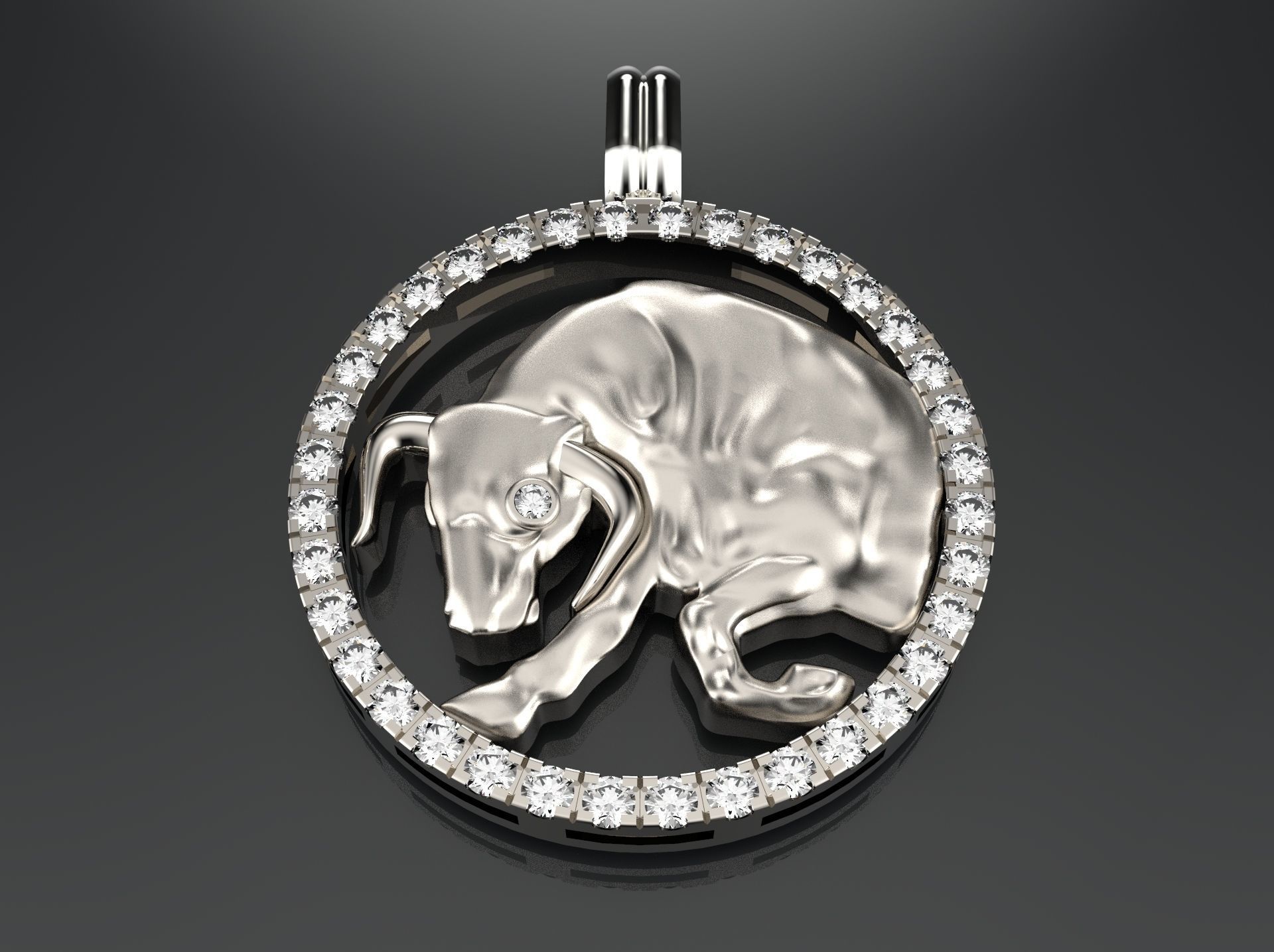 Pendant Taurus 3D print model_1