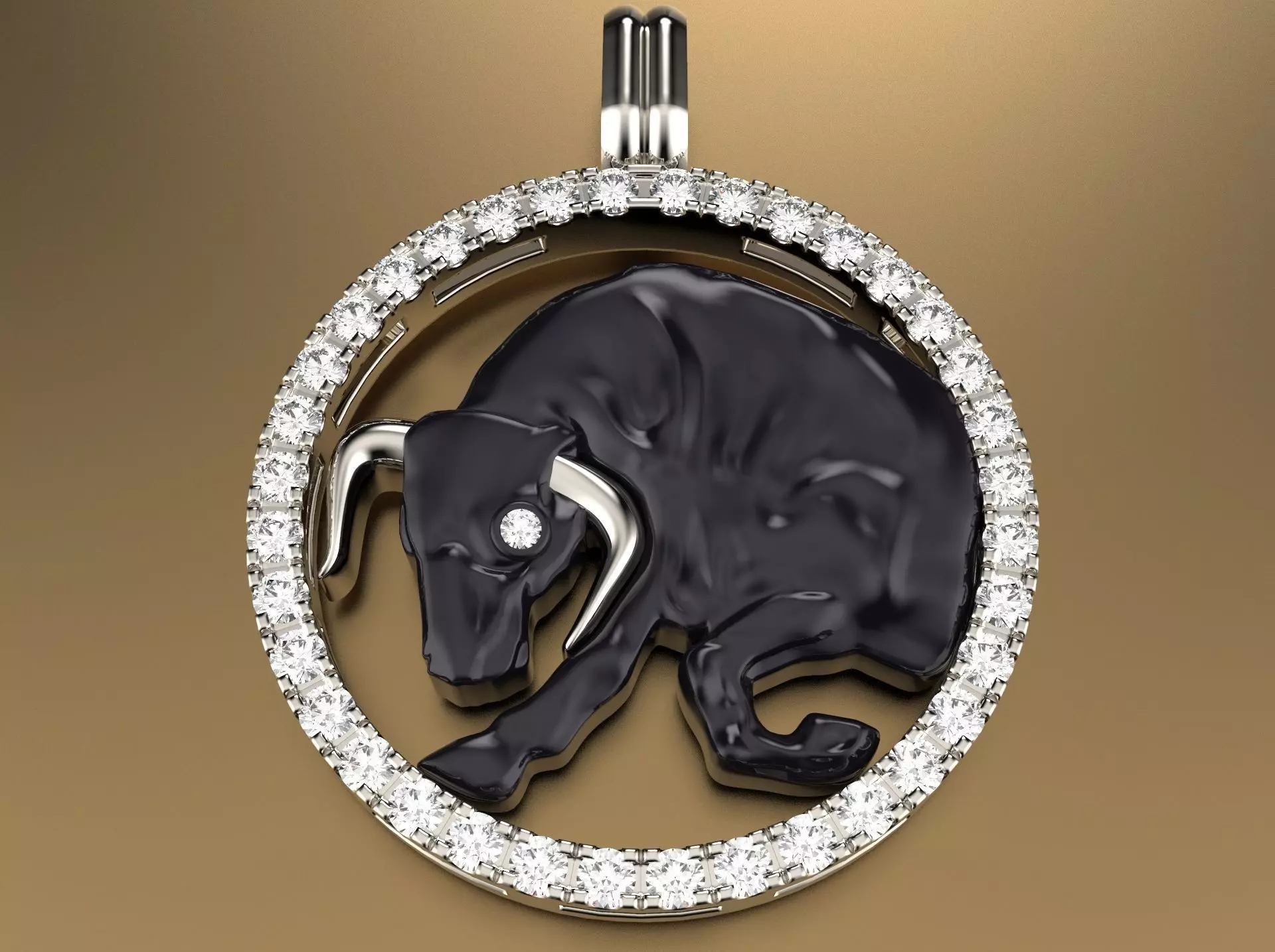 Pendant Taurus 3D print model_0