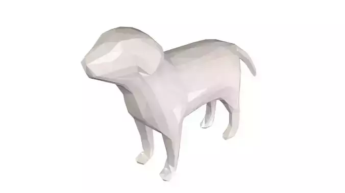 Lowpoly Dog 02 Free low-poly 3D model
