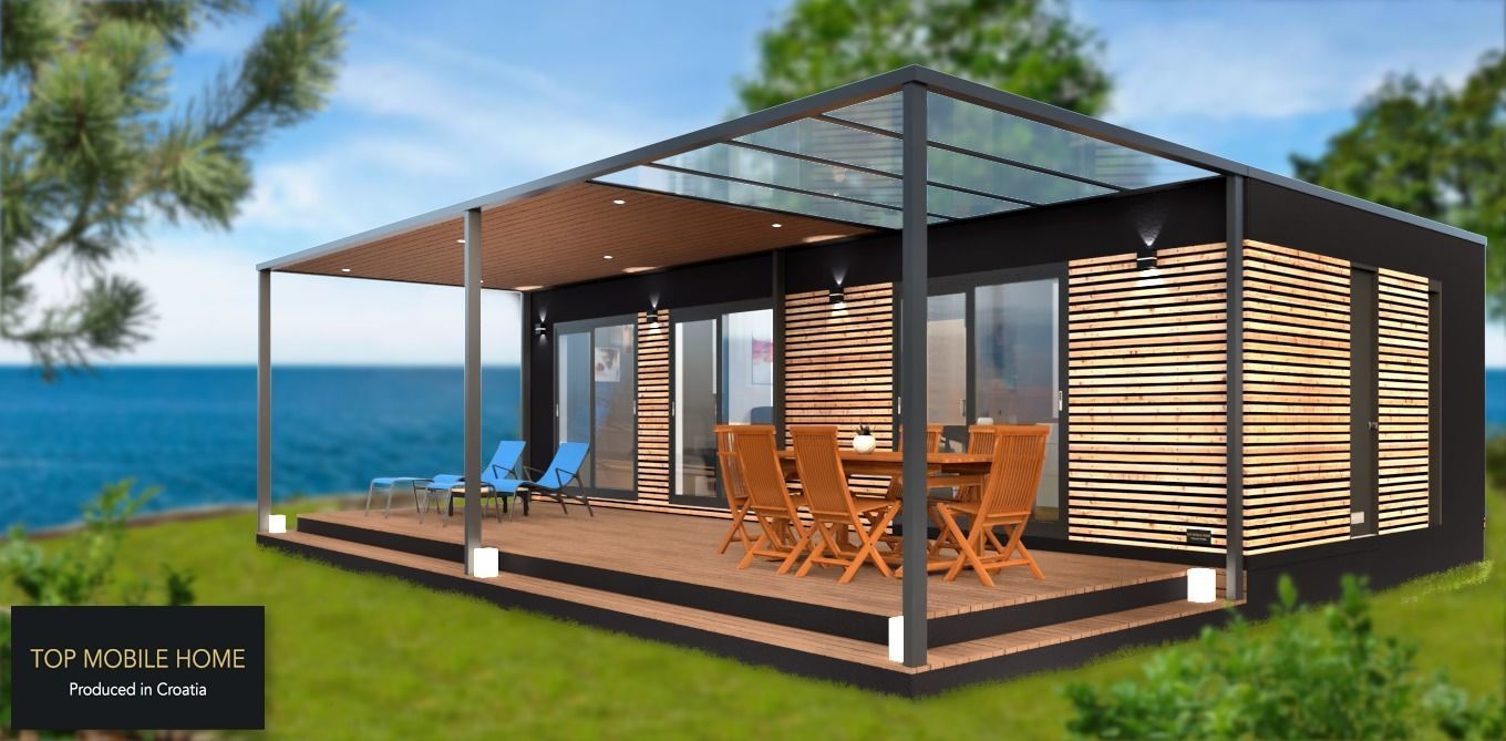 mobile home tiny house vacation house 3dmodel Low-poly 3D model_9