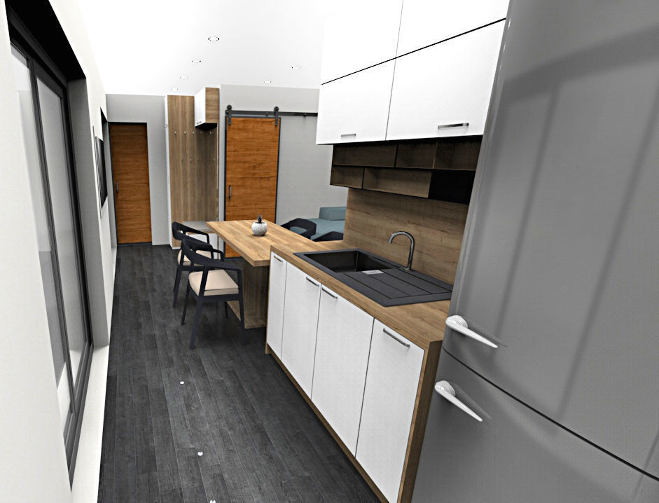 mobile home tiny house vacation house 3dmodel Low-poly 3D model_13