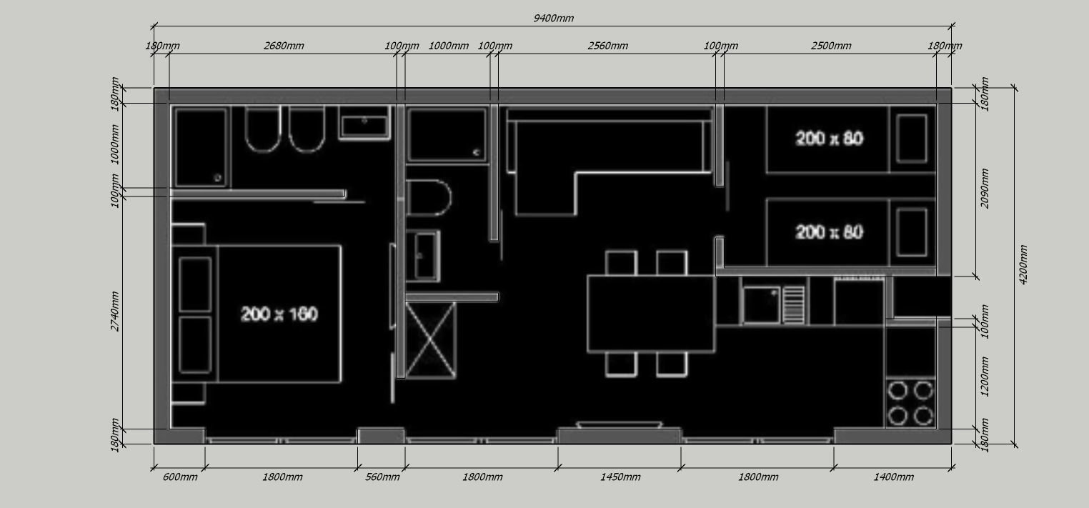 mobile home tiny house vacation house 3dmodel Low-poly 3D model_6