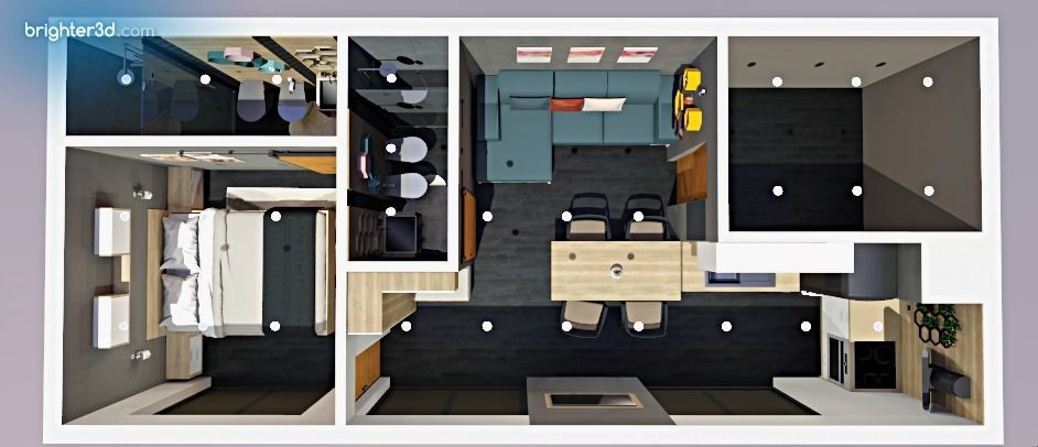 mobile home tiny house vacation house 3dmodel Low-poly 3D model_15