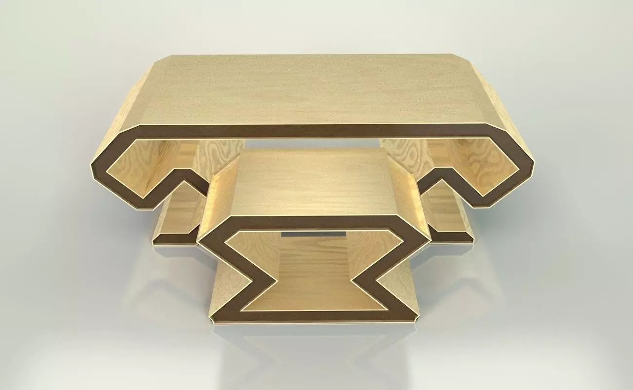 Futuristic table 3D model