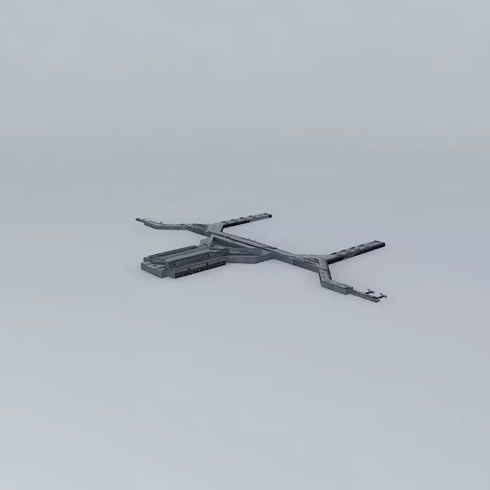 Shanghai Hongqiao Int 39 l Airport T2 Hongqiao Airport Termin... Free 3D model_0