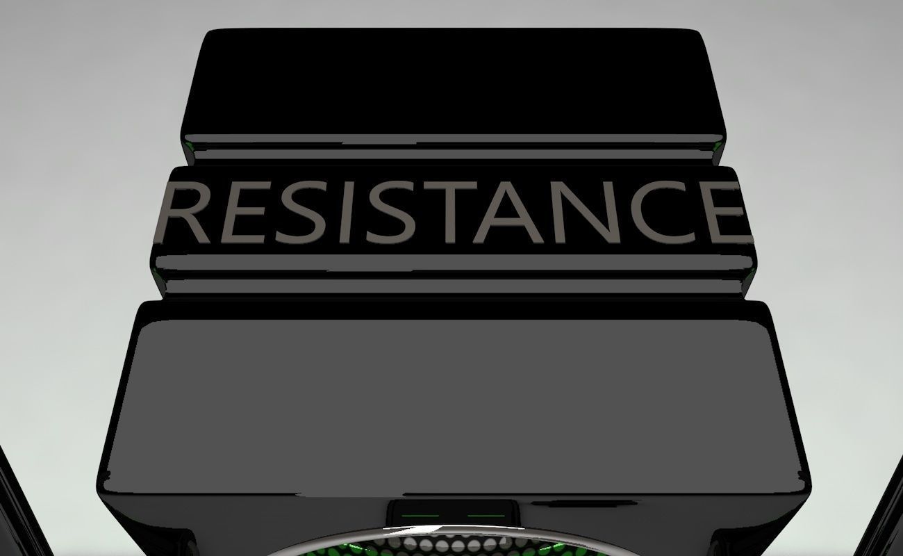 Speakers speaker system with lights 3D model_9