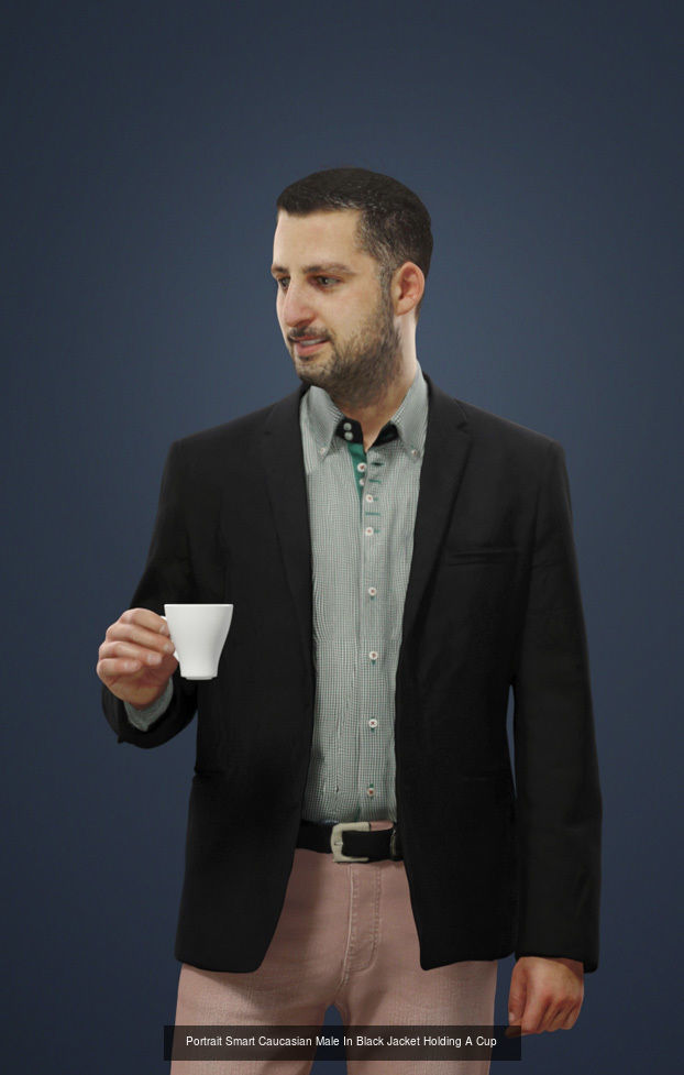 10x Man Woman Scanned Foreground Casual People Volume 03 3D Model Collection_9