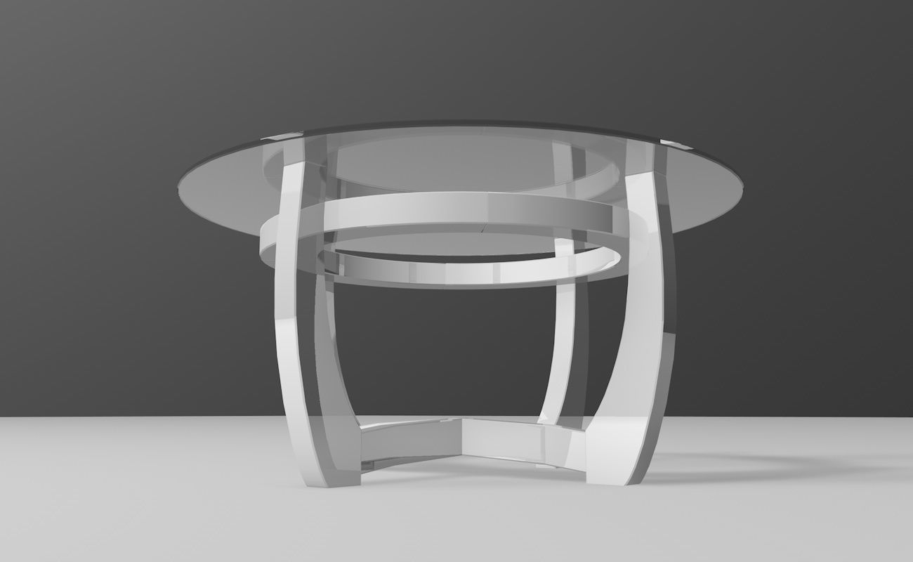 Futuristic table 3D model_1