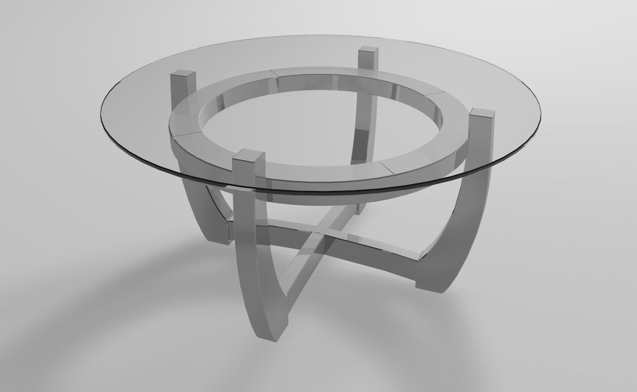Futuristic table 3D model_7