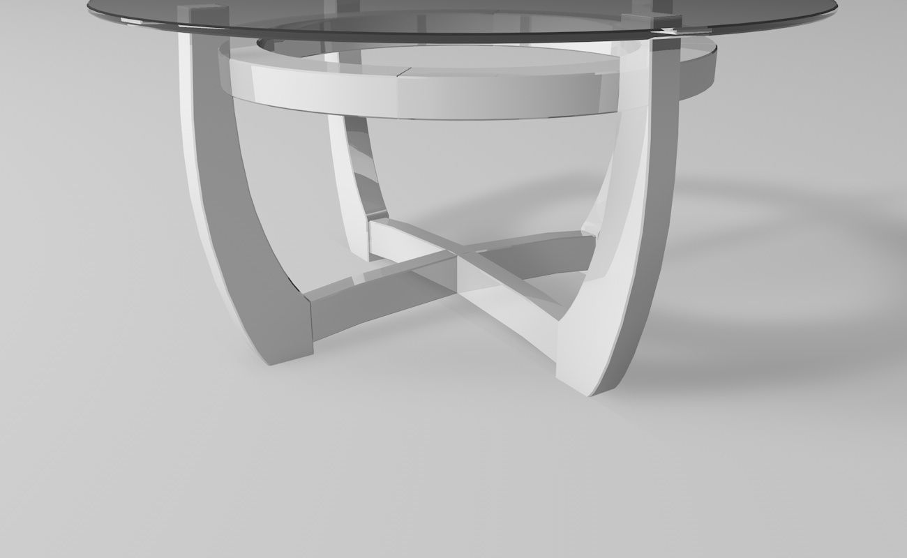 Futuristic table 3D model_3