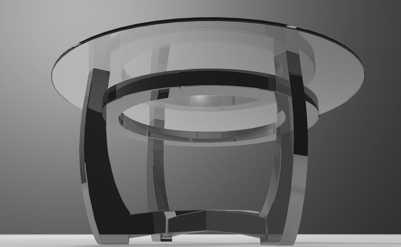 Futuristic table 3D model_9