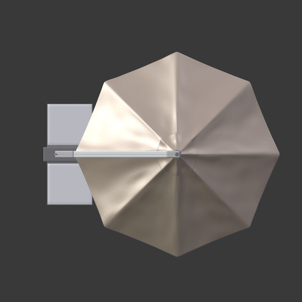 Outdoor Umbrella - Parasol 4 Low-poly 3D model_12