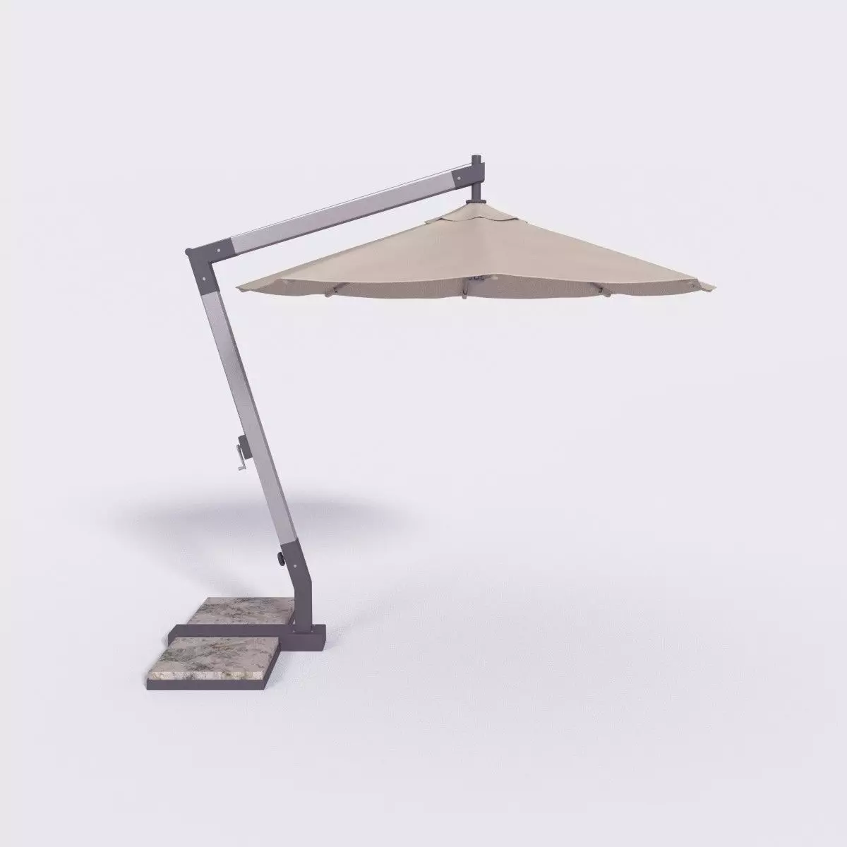 Outdoor Umbrella - Parasol 4 Low-poly 3D model_0