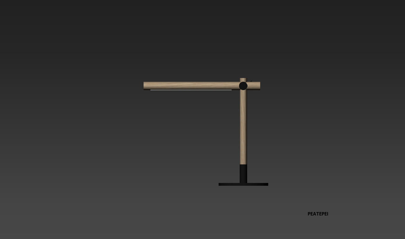 Desk light Free 3D model_1