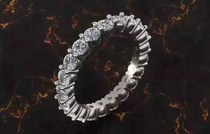 eternity band smooth setting