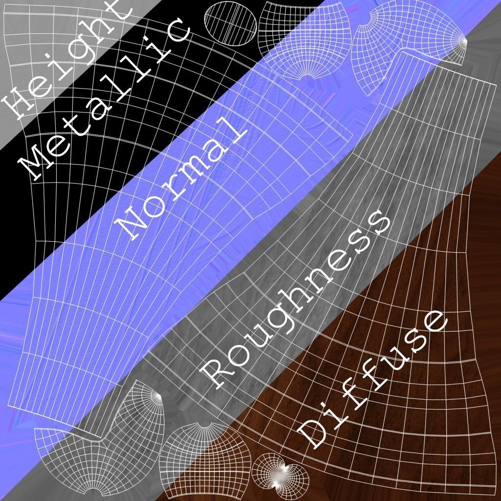 Chess Set - highpoly and lowpoly Low-poly 3D model_11