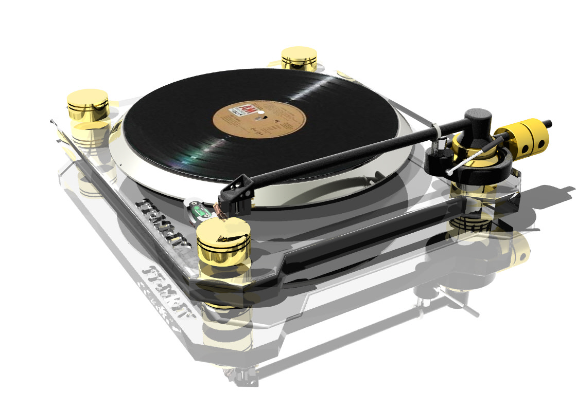 gramophone - turntable 3D model_1