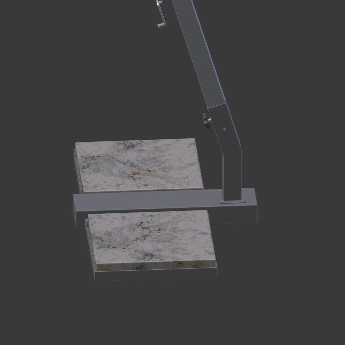 Outdoor Umbrella Parasol Low-poly 3D model_20