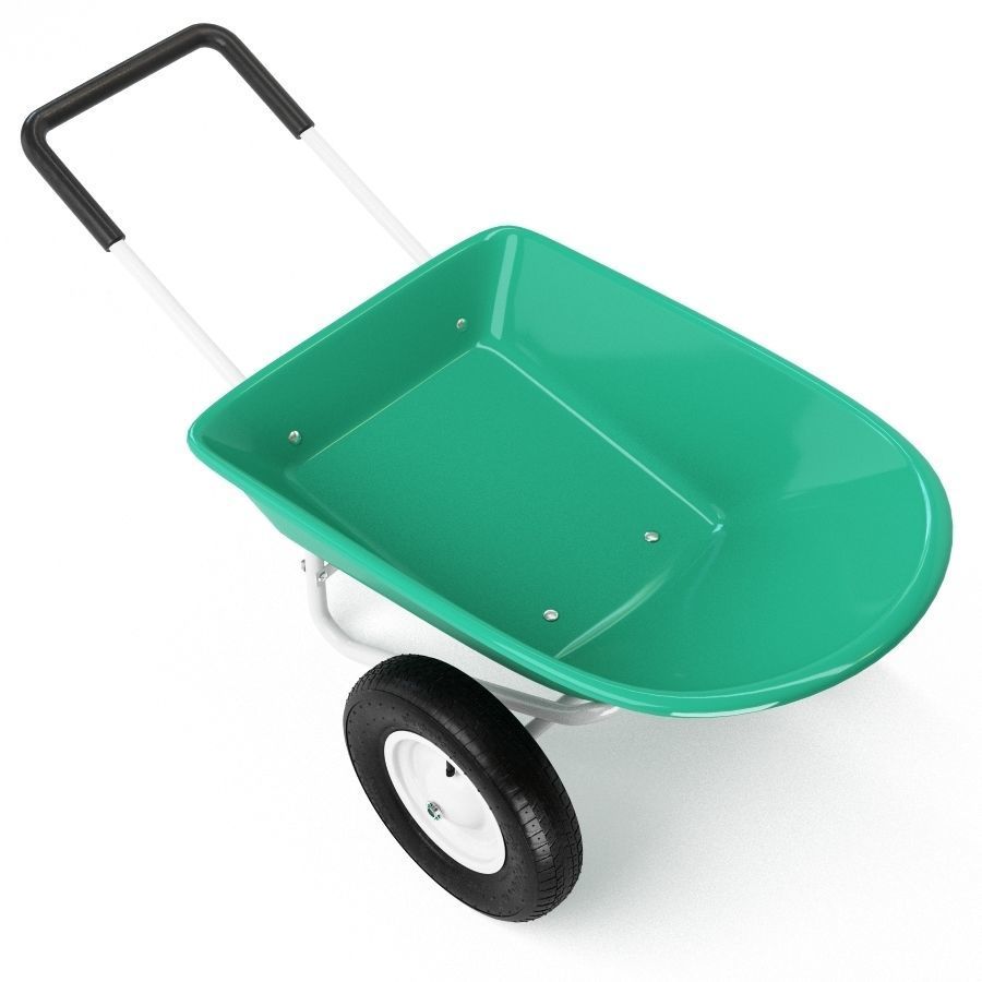 Giantex Large Capacity 2-Wheel Garden Utility Wheelbarrow 3D model_2