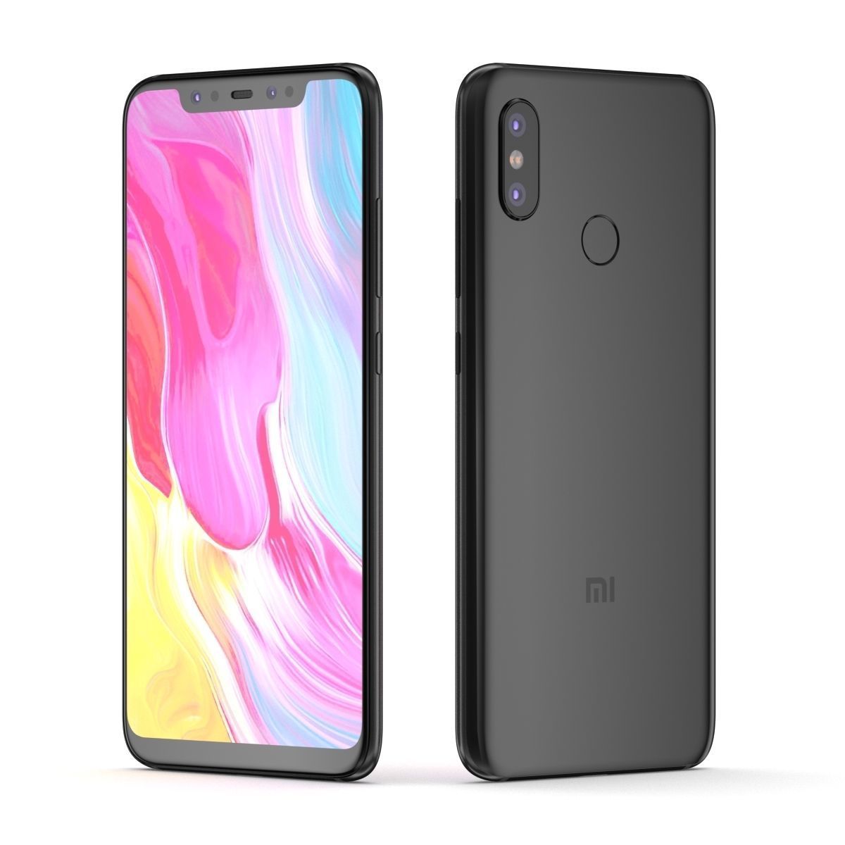 Xiaomi Mi 8 Black 3D model_2