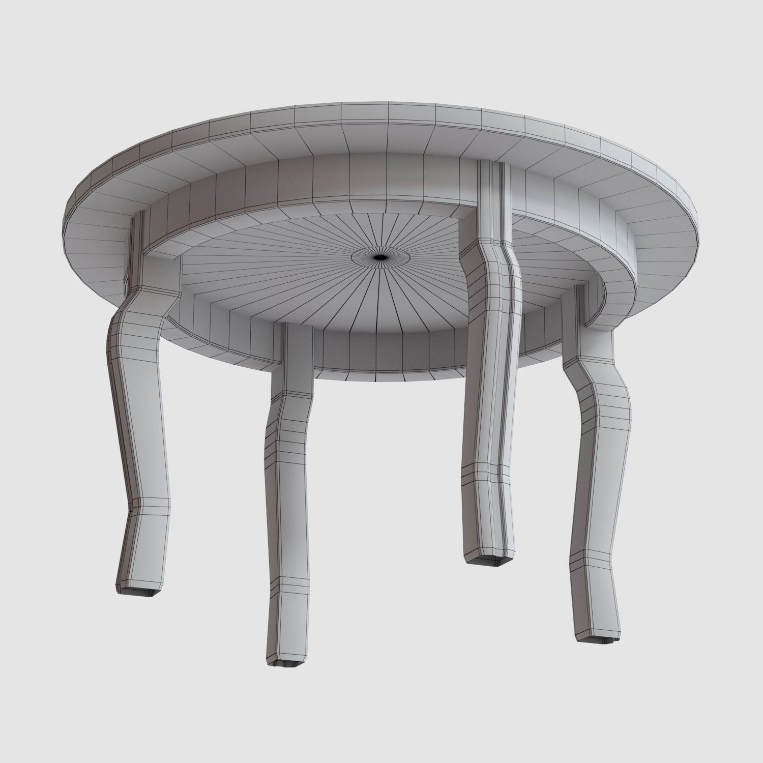 Round table 3D model_7