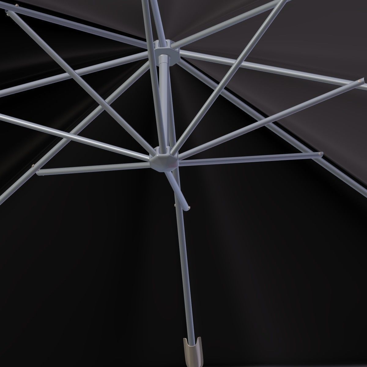 Outdoor Umbrella Parasol 6 Low-poly 3D model_12