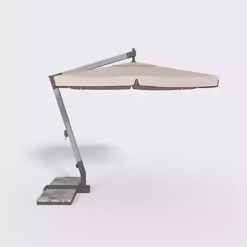 Outdoor Umbrella Parasol 6 Low-poly 3D model