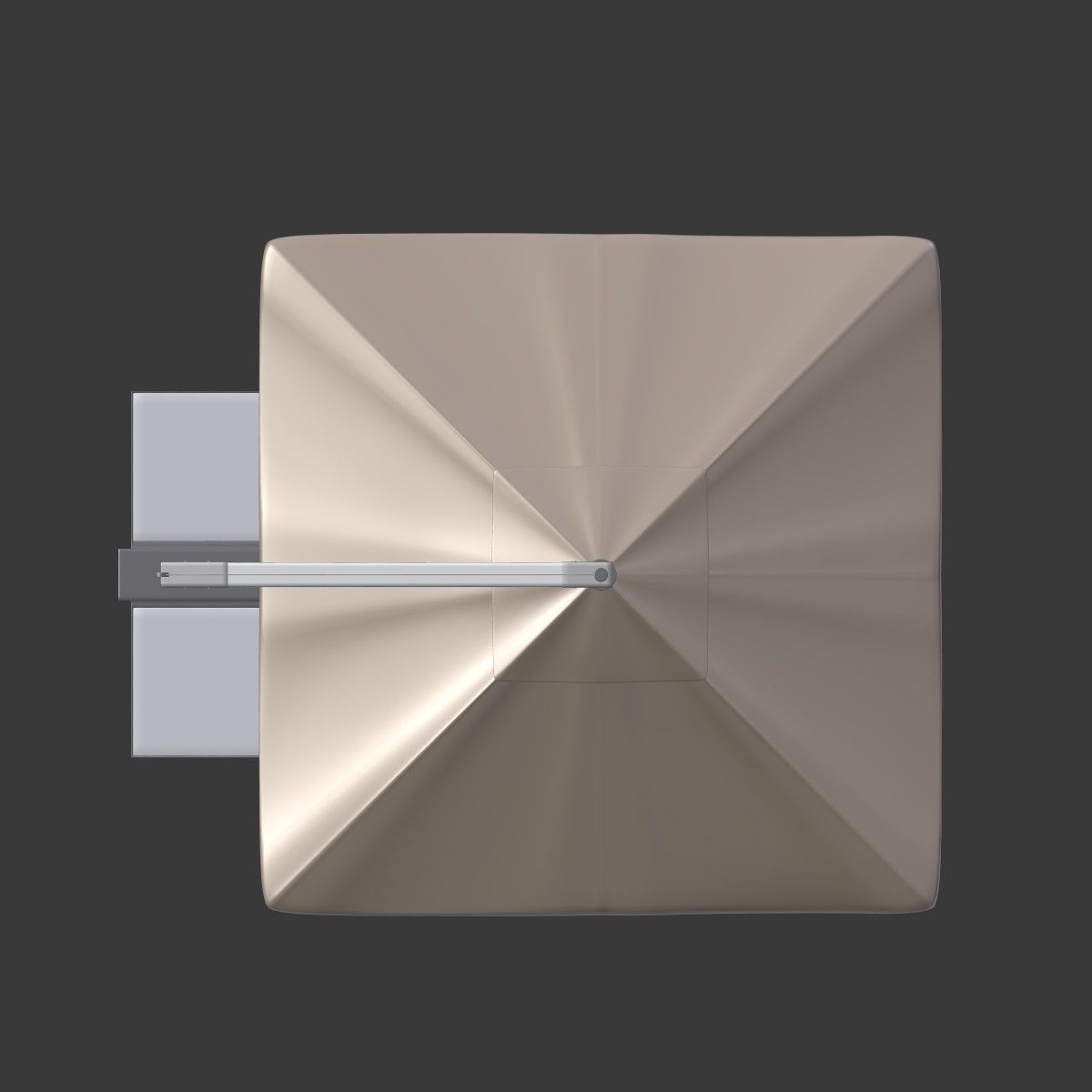 Outdoor Umbrella Parasol 6 Low-poly 3D model_10