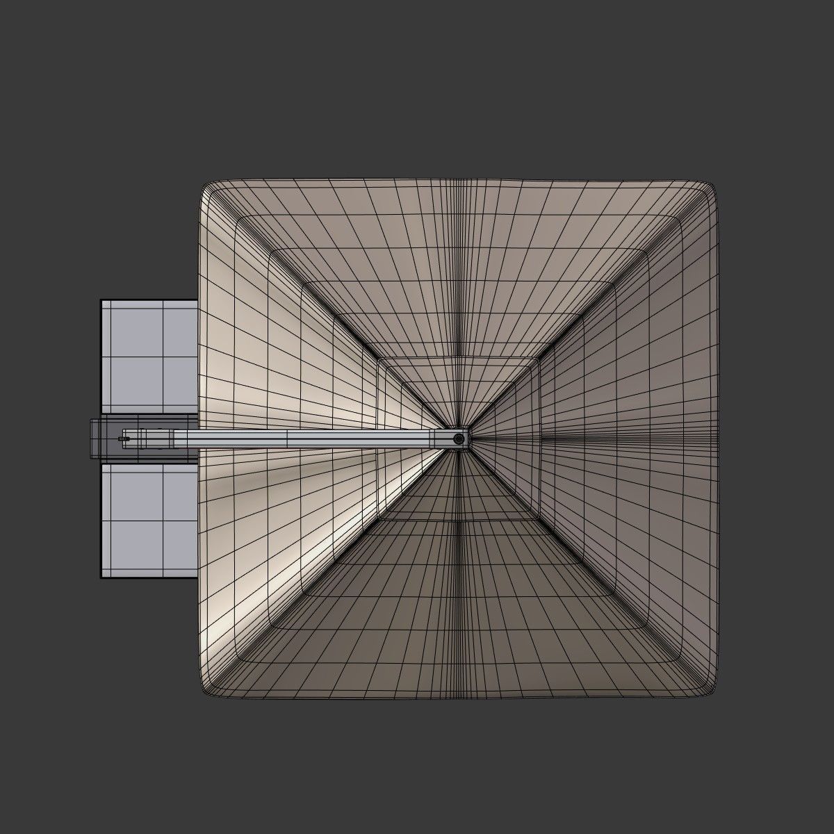 Outdoor Umbrella Parasol 6 Low-poly 3D model_11