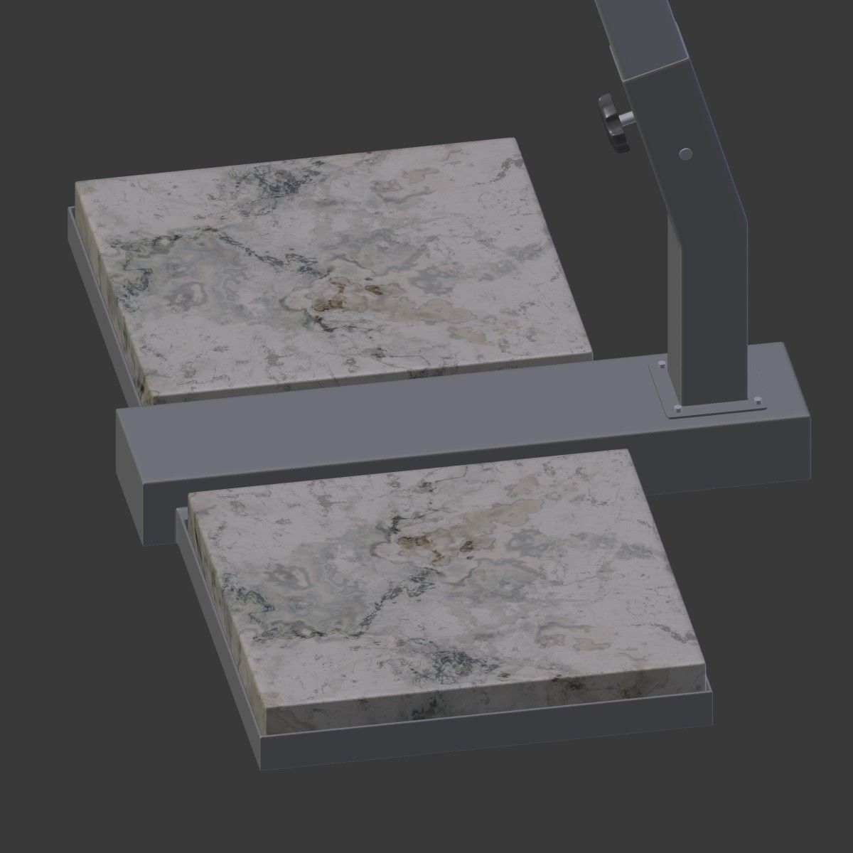 Outdoor Umbrella Parasol 6 Low-poly 3D model_18