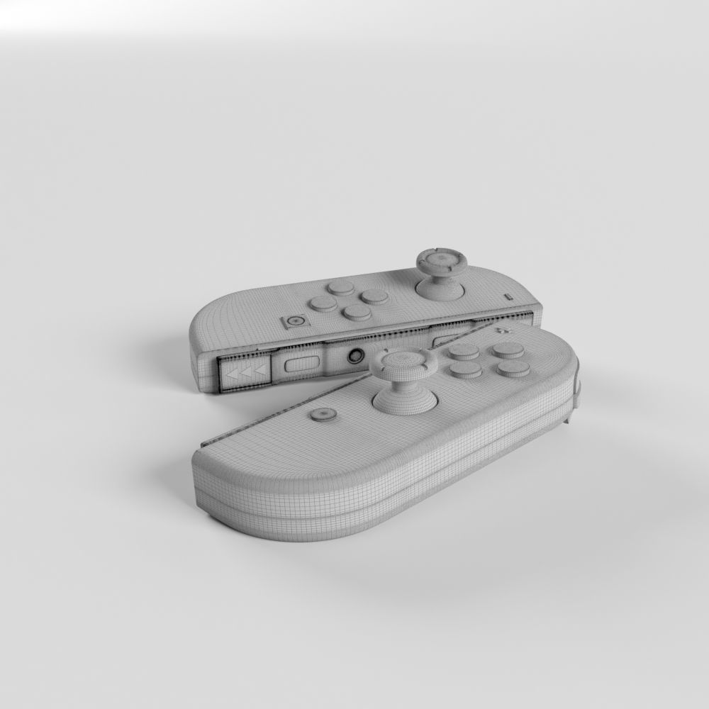 Nintendo Switch Joycon 3D model_4