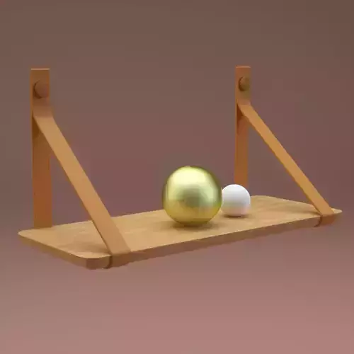 MODERN LEATHER SHELF