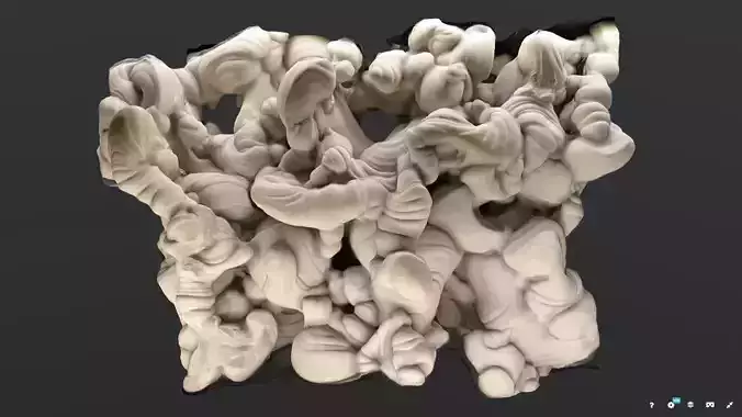 Sandstone Natural Rock Formation 3d scan